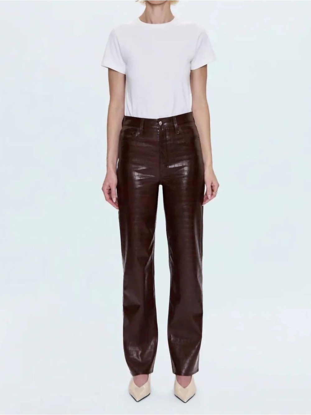 Crocodile Embossed Pants